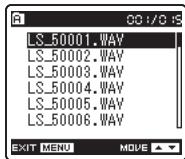 OLYMPUS LS-5 - Réorganisation des fichiers [remplacer] - 5