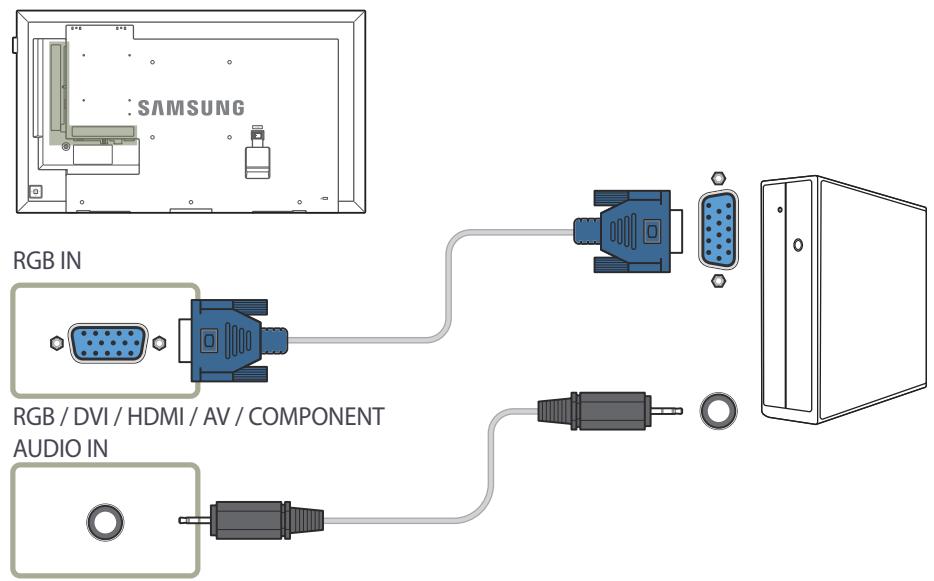 ASUS DB40E4257944 - Connexion à l'aide d'un cable D-SUB (type analogue) - 1