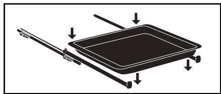 DE DIETRICH DFP8363G - - System szyn uchylnych - 3