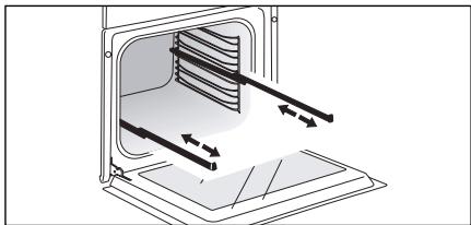 DE DIETRICH DFP8363G - INSTALLING AND REMOVING THE SLIDING RAILS - 1