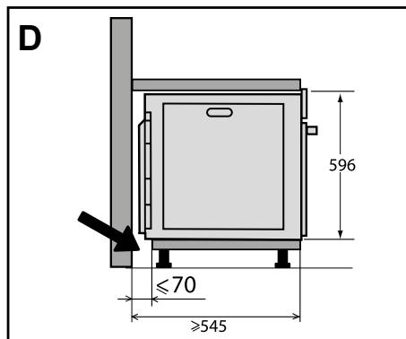 DE DIETRICH DFP8363G - WAHL DES AUFSTELLUNGSORTS UND EINBAU - 4