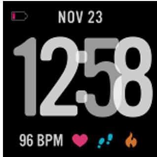 FITBIT VERSA NOIR - Vérifier le niveau de la batterie - 2