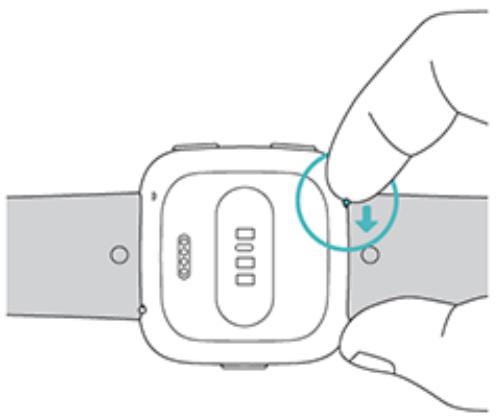 FITBIT VERSA NOIR - Retrait du bracelet - 1