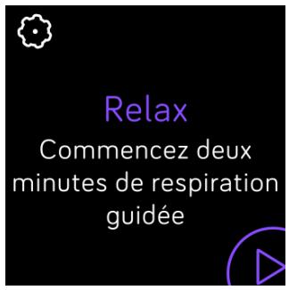 FITBIT VERSA NOIR - Séances de respiration guidée - 1