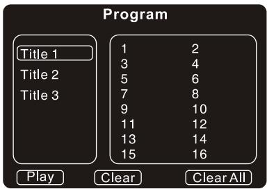SCOTT DPXI-860D - Utilisation de la touche PROG - 1