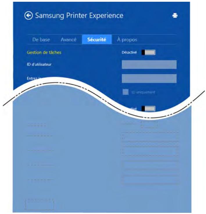 SAMSUNG Sl-/3820ND - Onglet Sécurité - 2