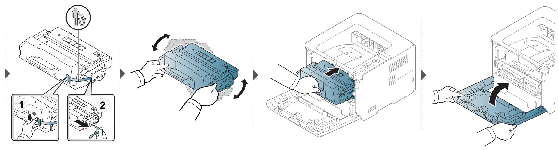 SAMSUNG Sl-/3820ND - Remplacement de la cartouche de toner - 2