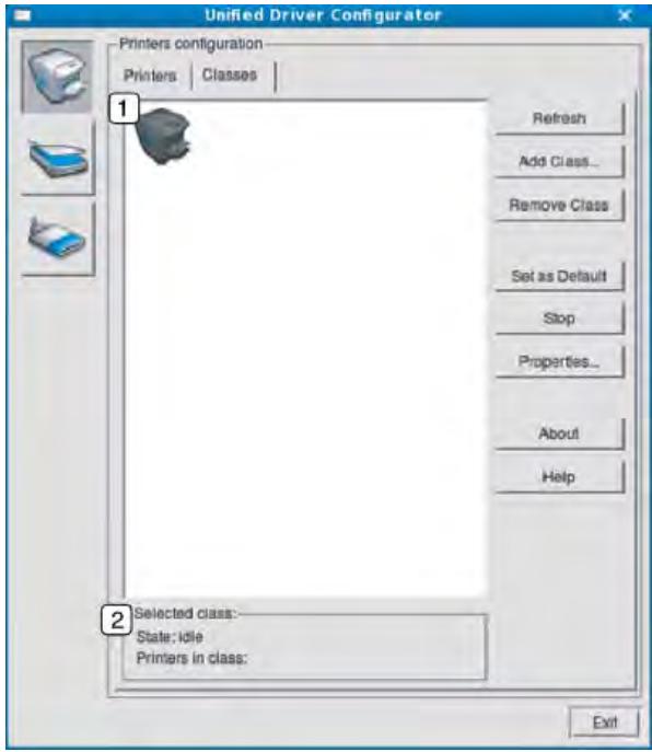 SAMSUNG Sl-/3820ND - Onglet Classes - 1