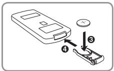 ALTEC LANSING MASTER BARRE DE SON - Remplacer les piles de la télécommande. - 2