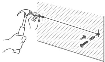 ALTEC LANSING MASTER BARRE DE SON - Monter sur un mur (option b) - 3