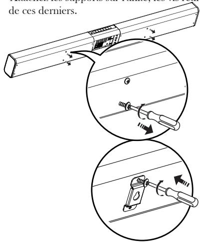 ALTEC LANSING MASTER BARRE DE SON - Monter sur un mur (option b) - 1