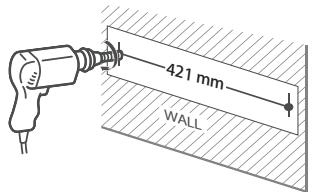 ALTEC LANSING MASTER BARRE DE SON - Monter sur un mur (option b) - 2
