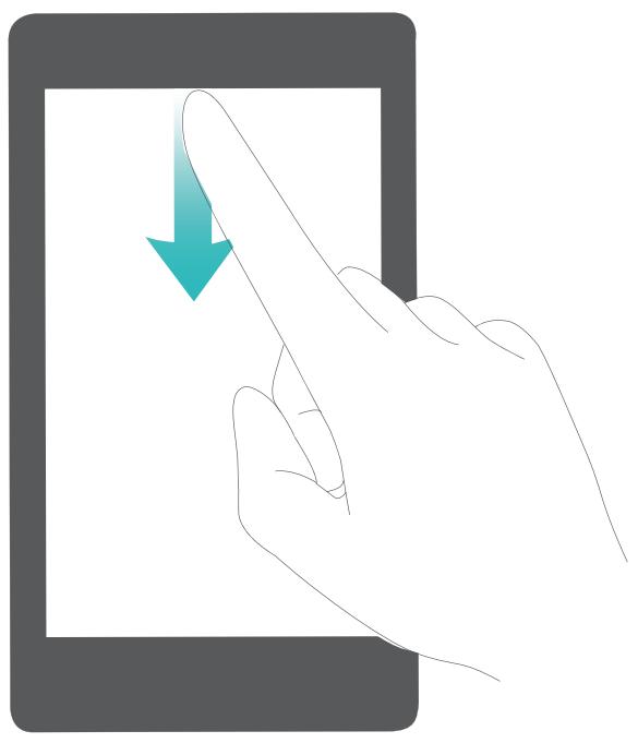 HUAWEI P30 - Ouvrir le panneau de notifications pour accéder à des informations importantes - 1