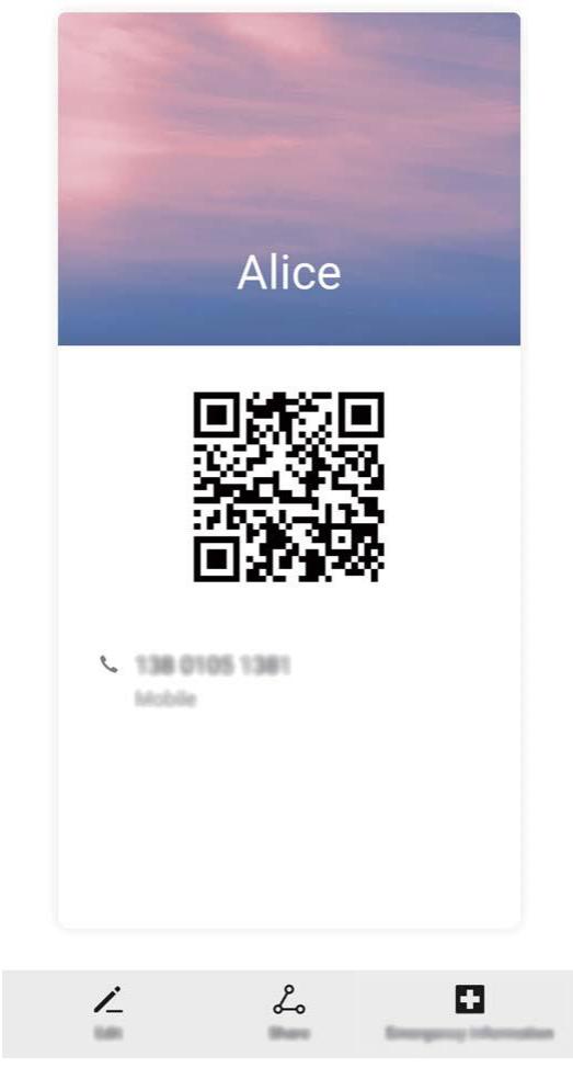 HUAWEI P30 - Partage de contacts grâce aux cartes de visite électroniques - 1
