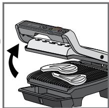 TEFAL GC750D12 - Observação para os alimentos muito finos, por exemplo, bacon: - 5