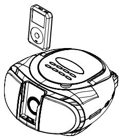 BRANDT BCDO2MP3-IP - Insertion d'un ipod - 1
