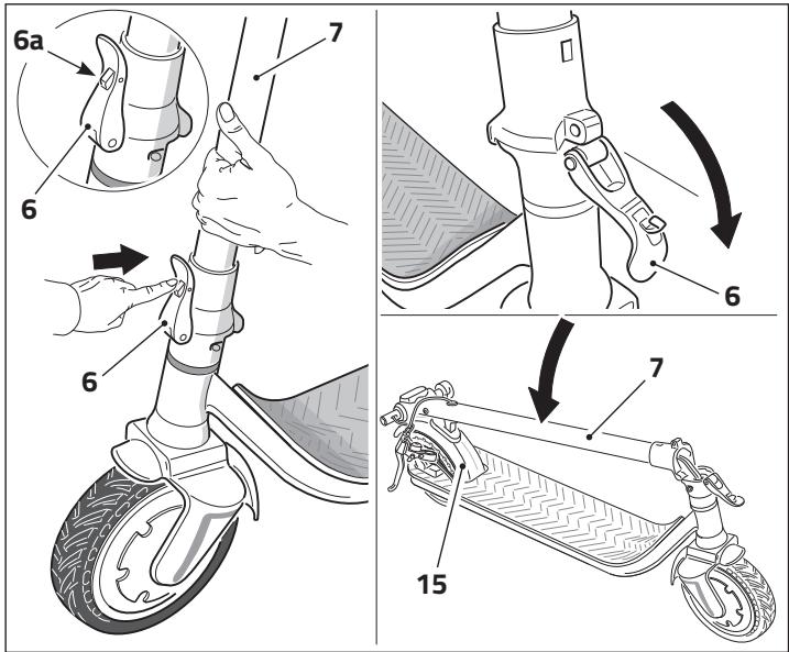 DARRYOVEAN DRIVETROTTINETTES - CLOSING AND TRANSPORTING THE E-SCOOTER - 3