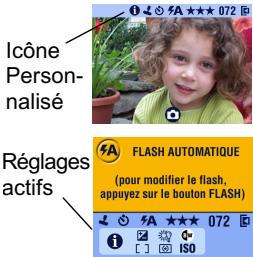 KODAK EASYSHARE18443 - Autres informations de l'écran du flash - 1
