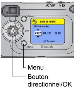 KODAK EASYSHARE18443 - Réglage de la date et de l'heure - 1