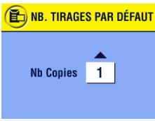 KODAK EASYSHARE18443 - Modification du nombre de tirages par défaut - 1