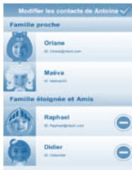 VTECH TABLETTE STORIOS - - Supprimer un contact de la liste de contacts - 1