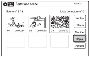 SONY RDR-VX410 - Sélectionnez un nouvel emplacement à l'aide de /, puis appuyez sur ENTER. - 1