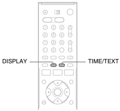 SONY RDR-VX410 - Affichage de la durée et des informations de lecture - 1