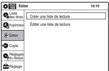 SONY RDR-VX410 - Montage d'une liste de lecture - 3