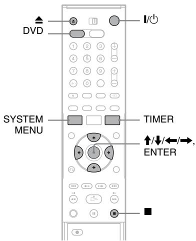 SONY RDR-VX410 - Réglage manuel du programmeur (standard) - 1