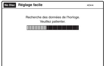 SONY RDR-VX410 - Lorsque le téléchargement ou la recherche sont terminés, la fonction horloge démarre automatiquement. - 1
