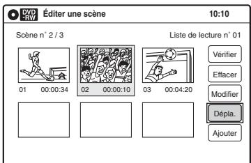 SONY RDR-VX410 - Déplacement d'une scène (dépla.) - 1