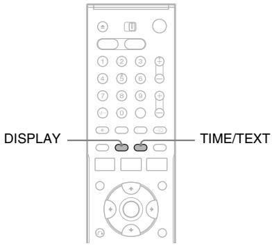 SONY RDR-VX410 - Affichage de la durée et des informations de lecture - 1