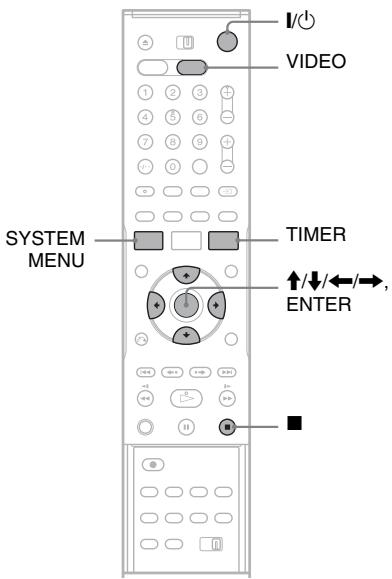 SONY RDR-VX410 - Réglage manuel du programmeur (standard) - 1