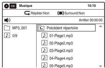SONY RDR-VX410 - Sélectionnez « musique », puis appuyez sur ENTER. - 1