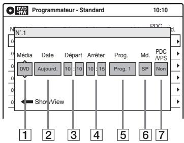 SONY RDR-VX410 - Appuyez sur TIMER. - 1