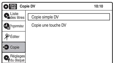 SONY RDR-VX410 - Sélectionnez « entrée audio DV », puis appuyez sur ENTER. - 3