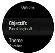 SUUNTO 35 COPPER - Utilisation des objectifs pendant l'exercice - 1