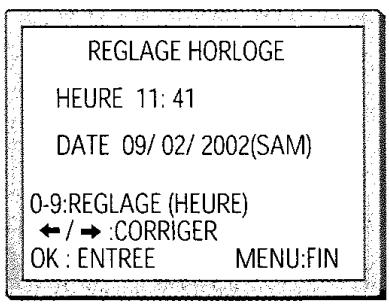 PROLINE SVN9950 - Prérglage de l'heure et de la date - 2