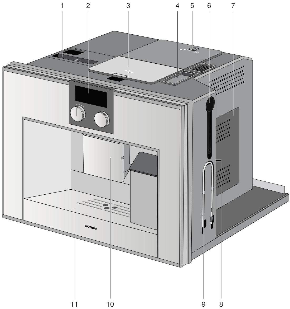 GAGGENAU CM450110 - Configuration et éléments - 1