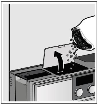 GAGGENAU CM450110 - Remplir le réservoir d'eau et le réservoir pour café en grains - 3