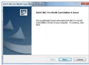 ASUS PCE-N15 - Installer le pilote et les utilisateurs - 5