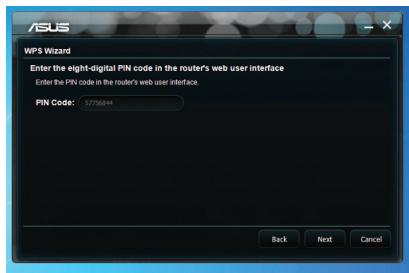 ASUS PCE-N15 - Se connecter à un réseau sans fil via WPS - 7