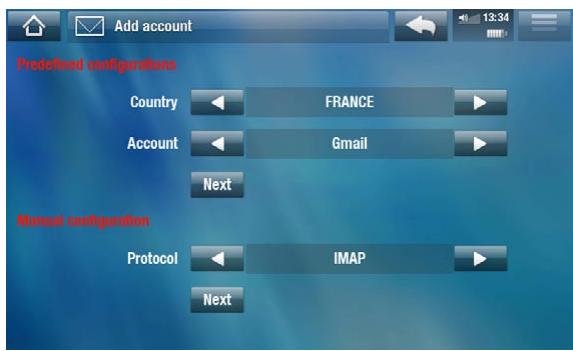 ARCHOS A5 INTERNET TABLE 32 - Creation d'un COMPTE - 1