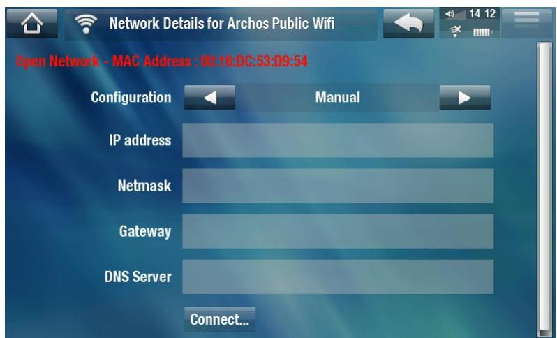 ARCHOS A5 INTERNET TABLE 32 - Réseaux ouverts - 2