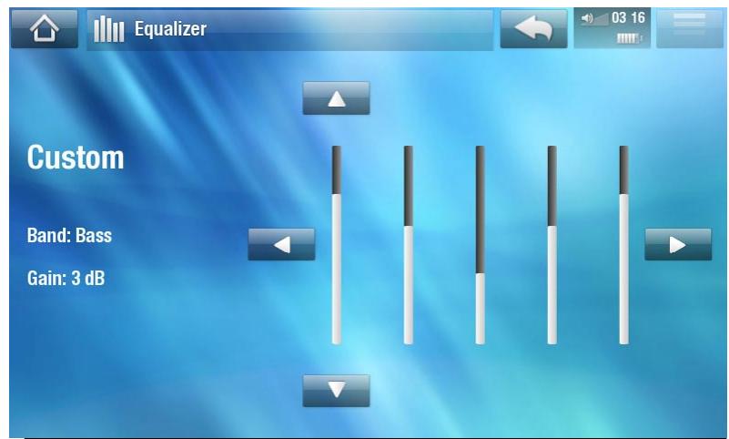 ARCHOS A5 INTERNET TABLE 32 - Écran equalizer [égaliseur] - 1
