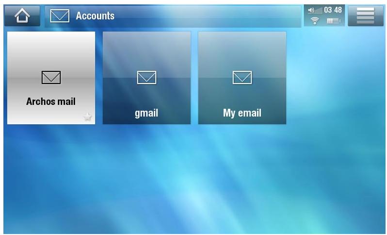 ARCHOS A5 INTERNET TABLE 32 - Courrier électronique - 1