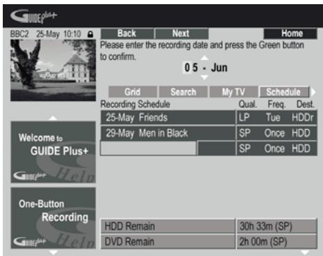 PIONEER DVR-RT601H-S - Réglage du programmateur pour l'enregistrement manuel - 2