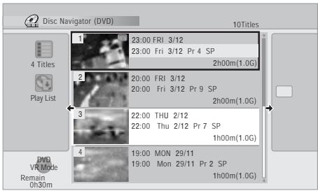 PIONEER DVR-RT601H-S - Sélectionnez l'autre titre, celui qui est à fusionner avec le premier. - 1