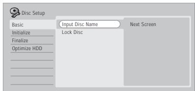 PIONEER DVR-RT601H-S - Input Disc Name - 1