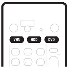 PIONEER DVR-RT601H-S - Choix de la cassette VHS, du disque dur ou du DVD pour la lecture et l'enregistrement - 1